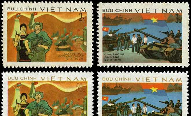 Dấu ấn của ngày đại thắng 30-4 qua những con tem bưu chính