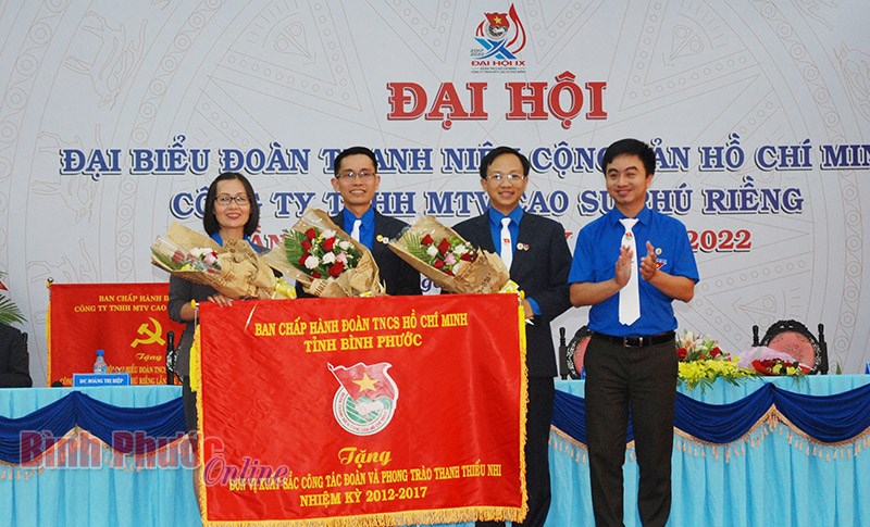 Đại hội lần thứ IX Đo&agrave;n TNCS Hồ Ch&iacute; Minh C&ocirc;ng ty TNHH MTV cao su Ph&uacute; Riềng