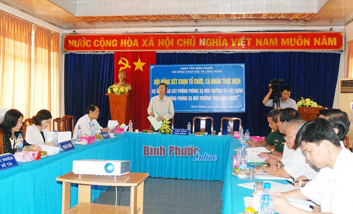 Xét chọn thực hiện dự án khảo sát phóng xạ trên địa bàn tỉnh