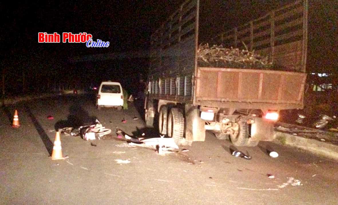 Tử vong do tông xe tải đậu lề đường