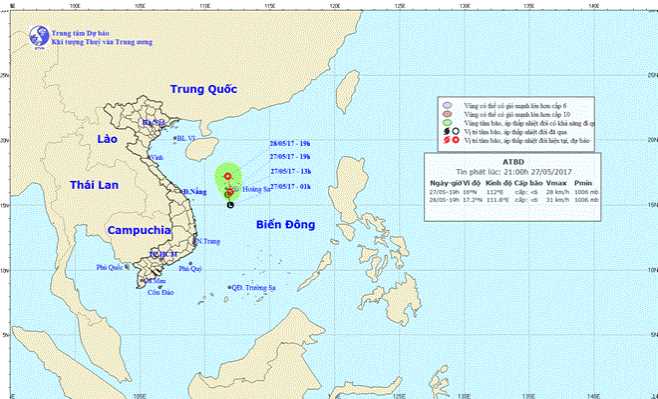 Chủ động đối phó với áp thấp mạnh hình thành trên Biển Đông