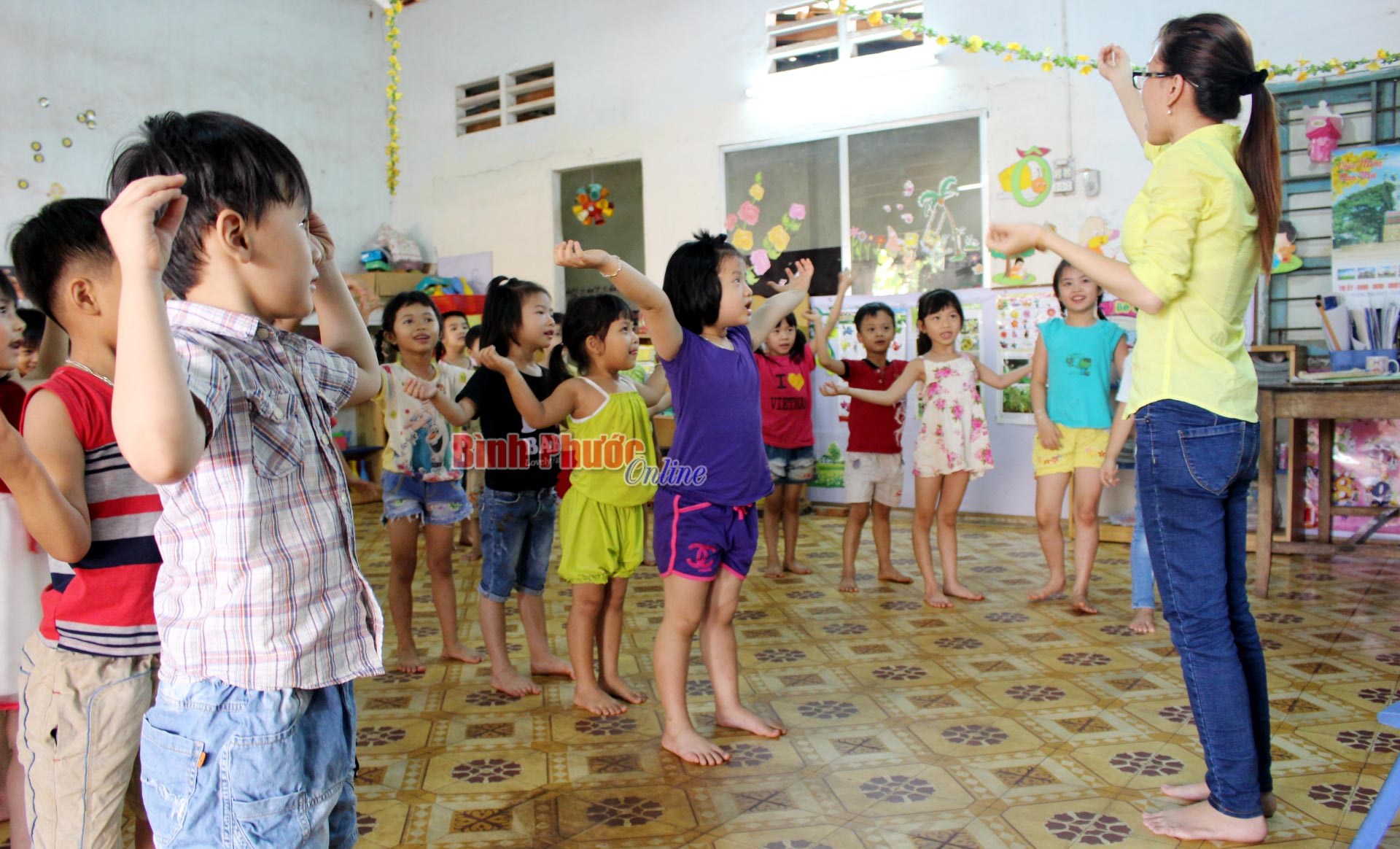 Nỗ lực ở Trường mẫu giáo Sơn Giang