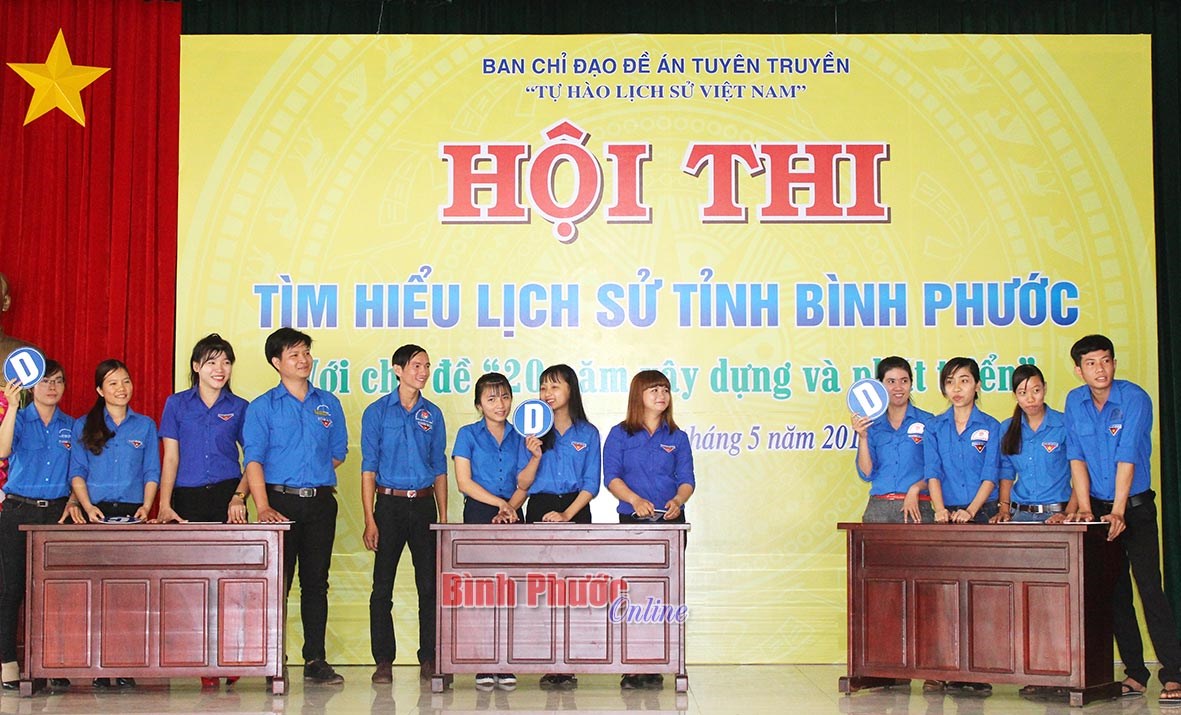 Xã Tân Lợi nhất toàn đoàn hội thi tìm hiểu lịch sử tỉnh Bình Phước 