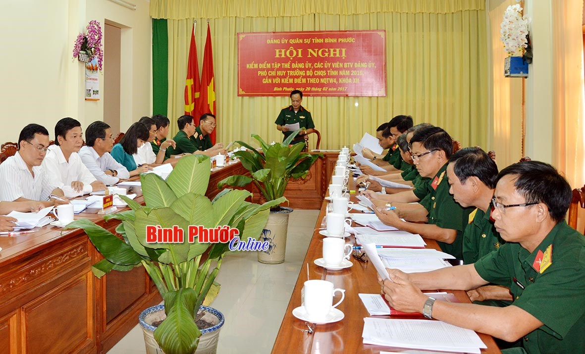 Đảng bộ Qu&acirc;n sự tỉnh thực hiện hiệu quả Nghị quyết Trung ương 4