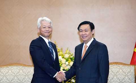 Ph&oacute; Thủ tướng Vương Đ&igrave;nh Huệ tiếp l&atilde;nh đạo Ng&acirc;n h&agrave;ng Sumitomo Mitsui
