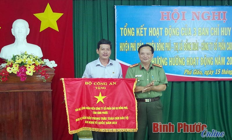 Cao su Đồng Ph&uacute; tổng kết hoạt động Ban chỉ huy thống nhất