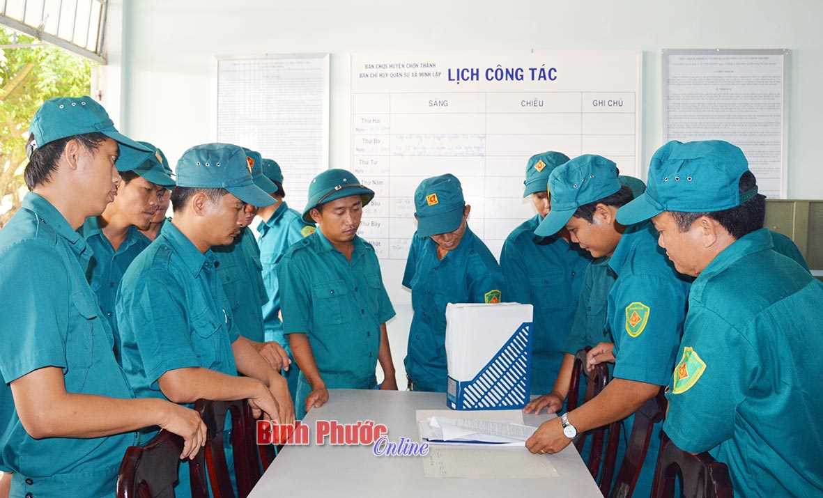 Điển h&igrave;nh quản l&yacute; văn bản v&agrave; lưu trữ hồ sơ ở Ban CHQS Minh Lập