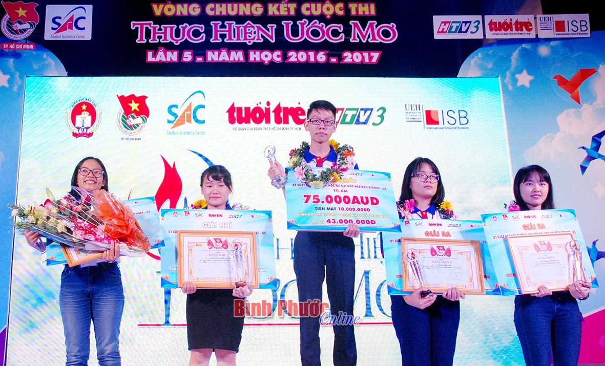 Nguyễn Nhật Hoàng giành giải nhì chung kết cuộc thi “Thực hiện ước mơ”