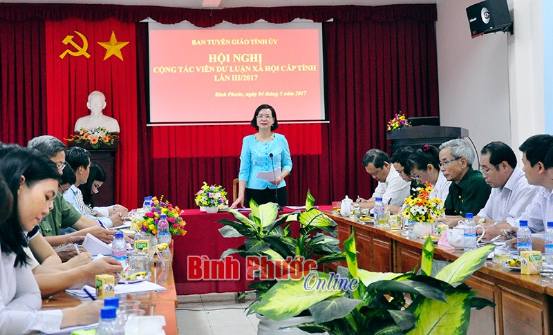 Hội nghị giao ban cộng t&aacute;c vi&ecirc;n dư luận x&atilde; hội