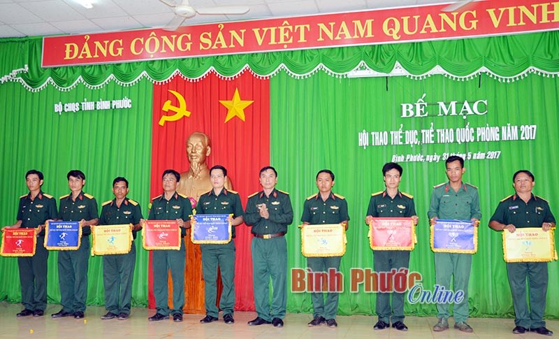 Hội thao TDTT quốc ph&ograve;ng LLVT tỉnh năm 2017
