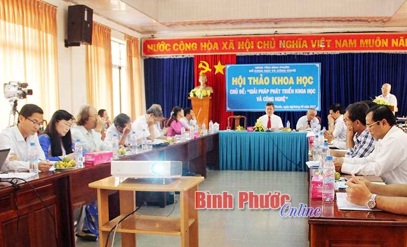 Hội thảo khoa học giải pháp phát triển khoa học và công nghệ