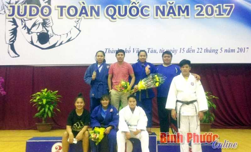 Bình Phước đoạt 2 huy chương tại giải vô địch trẻ Judo toàn quốc năm 2017