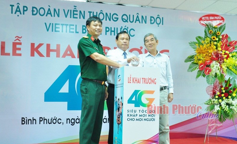 Chi nhánh Viettel Bình Phước chính thức khai trương mạng di động 4G