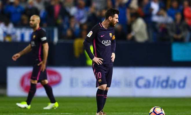 Thua sốc Malaga, Barcelona lỡ cơ hội chiếm ngôi đầu của Real