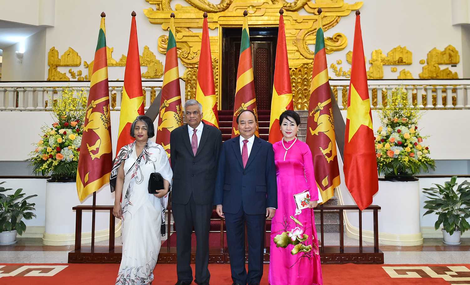 Một số h&igrave;nh ảnh Lễ đ&oacute;n ch&iacute;nh thức Thủ tướng Sri Lanka