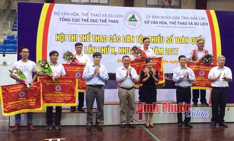 Hội thi TDTT DTTS toàn quốc lần 10, khu vực 2: Bình Phước xếp hạng 5 toàn đoàn