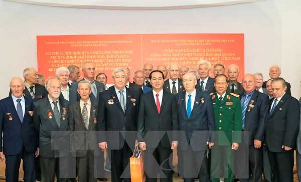 Chủ tịch nước tiếp cựu binh Belarus từng chiến đấu ở Việt Nam