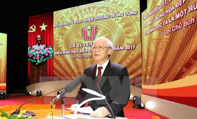 Ph&aacute;t biểu của Tổng B&iacute; thư tại Lễ tuy&ecirc;n dương điển h&igrave;nh ti&ecirc;n tiến 2017