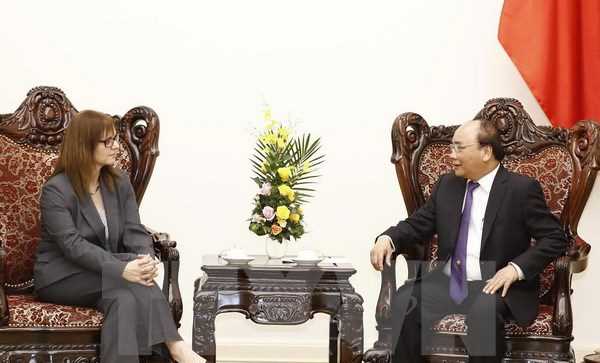 Thủ tướng Nguyễn Xu&acirc;n Ph&uacute;c tiếp Đại sứ Israel tới ch&agrave;o từ biệt