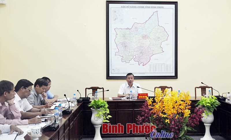 UBND tỉnh giải quyết vướng mắc các dự án đường Đồng Phú - Bình Dương và đoạn Bàu Trư - Đồng Xoài