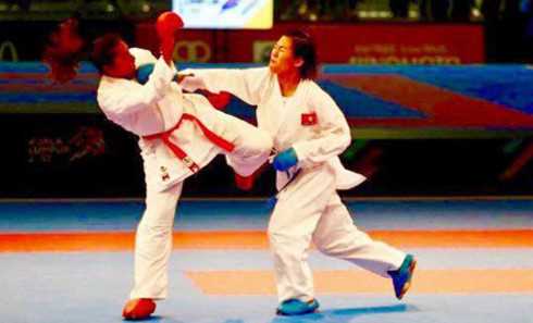 Nữ võ sĩ Việt Nam giành HCV lịch sử ở giải karatedo thế giới