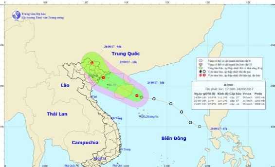 Ứng phó với áp thấp nhiệt đới từ Quảng Ninh đến Quảng Ngãi