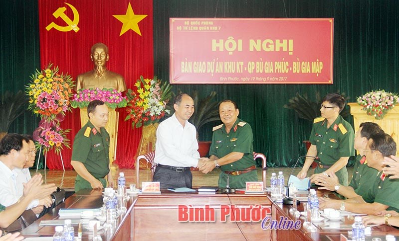 Bàn giao Dự án khu kinh tế - quốc phòng Bù Gia Phúc - Bù Gia Mập