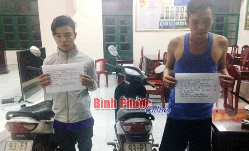 Bắt 2 đối tượng trộm cắp xe m&aacute;y qua Campuchia ti&ecirc;u thụ
