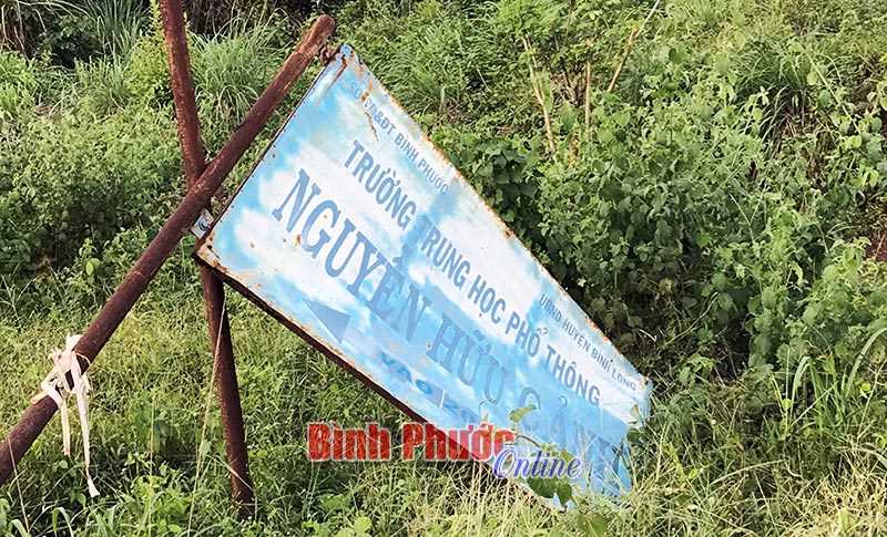 Biển chỉ dẫn đổ gục