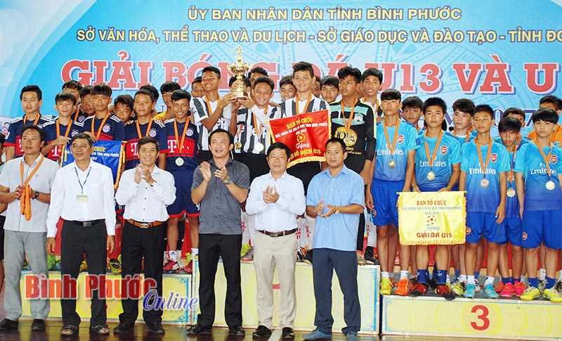 Hớn Quản, Phước Long vô địch giải bóng đá U15, U13 cấp tỉnh năm 2017