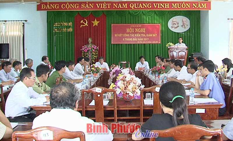 B&ugrave; Đốp sơ kết c&ocirc;ng t&aacute;c kiểm tra, gi&aacute;m s&aacute;t v&agrave; thi h&agrave;nh kỷ luật trong Đảng