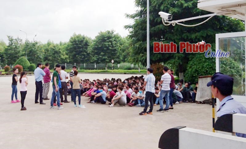 Trên 100 công nhân Công ty Long Fa ngừng lao động