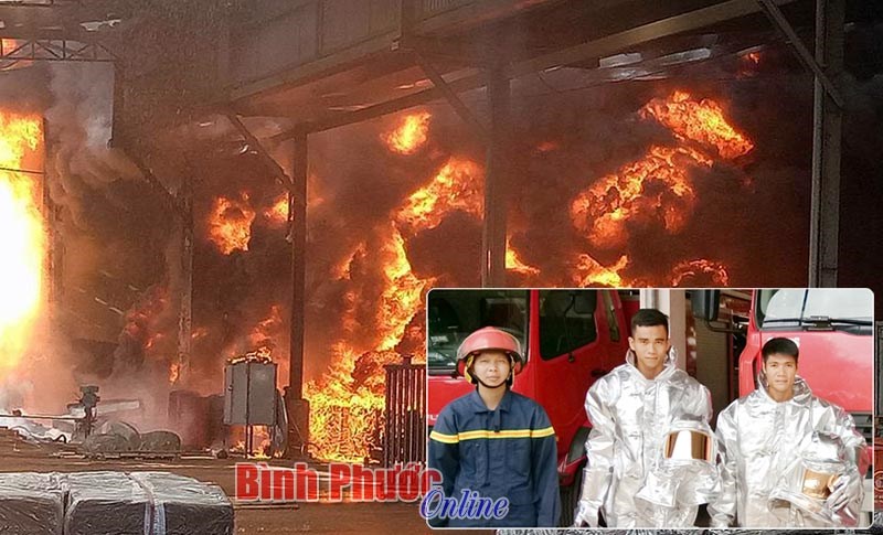 Hơn 30 phút kiên cường chiến đấu với “giặc lửa”