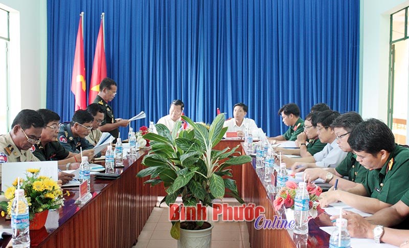 Giao ban qu&acirc;n sự Lộc Ninh - Sanuol