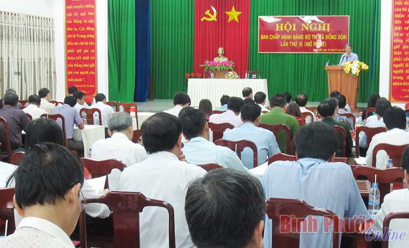 &Ocirc;ng Giang Xu&acirc;n Sơn được bầu l&agrave;m Ph&oacute; b&iacute; thư Thị ủy Đồng Xo&agrave;i