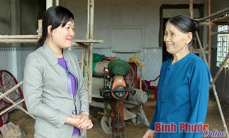 Bà Hoàng Thị Châu được hỗ trợ xây nhà ở