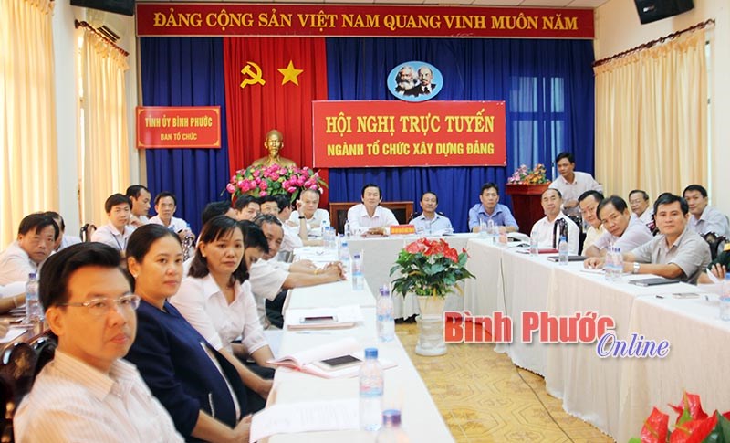Hội nghị trực tuyến ng&agrave;nh tổ chức x&acirc;y dựng Đảng