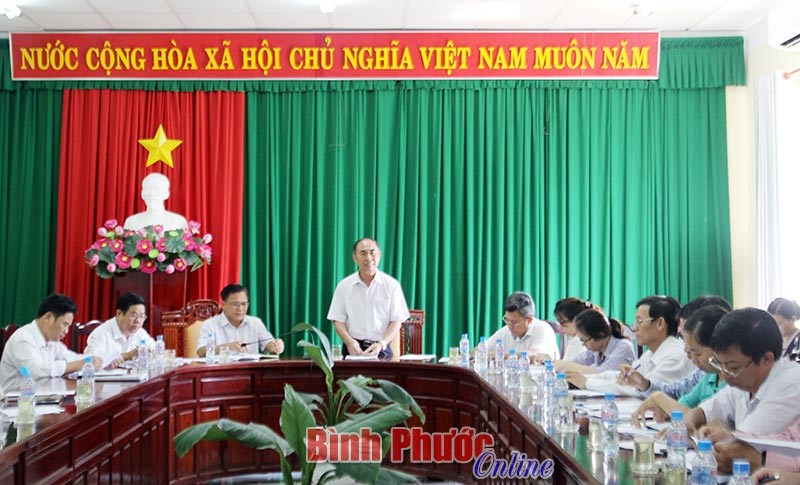 Kiểm tra thực hiện Đề &aacute;n 192 tại huyện Chơn Th&agrave;nh