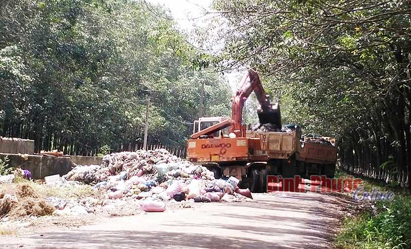 Phú Riềng gặp khó trong xử lý rác thải sinh hoạt