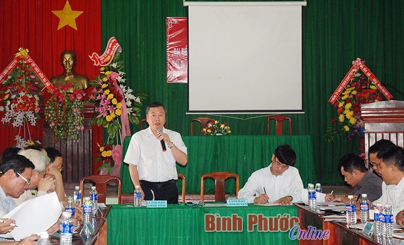 Lãnh đạo tỉnh kiểm tra tiến độ xây dựng nông thôn mới xã Tân Lợi