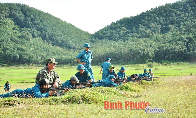 Lực lượng tự vệ, d&acirc;n qu&acirc;n thị x&atilde; Đồng Xo&agrave;i bắn đạn thật