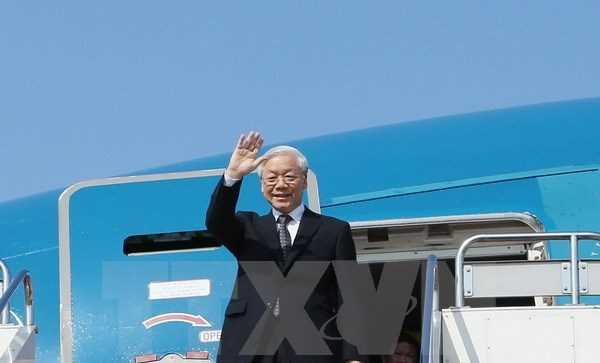 Tổng B&iacute; thư l&ecirc;n đường thăm cấp Nh&agrave; nước Vương quốc Campuchia