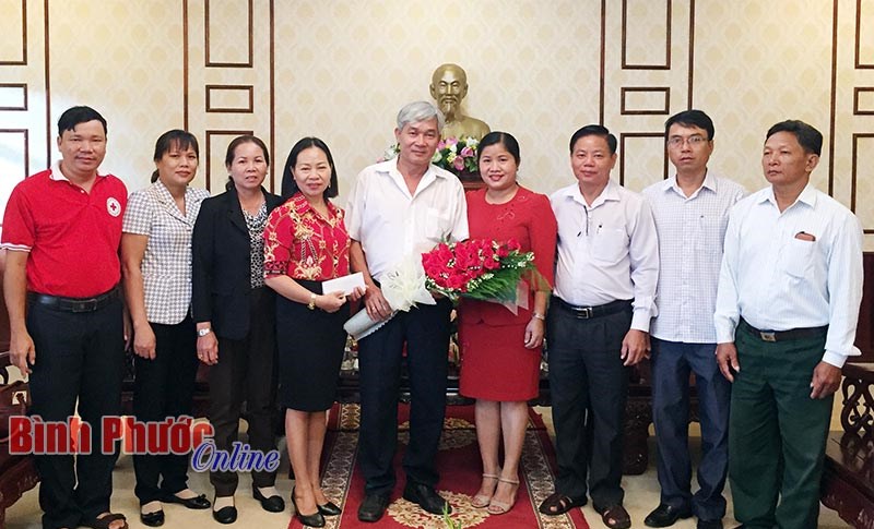 Tỉnh ủy gặp gỡ đo&agrave;n đại biểu tham dự Đại hội đại biểu Hội Chữ thập đỏ Việt Nam