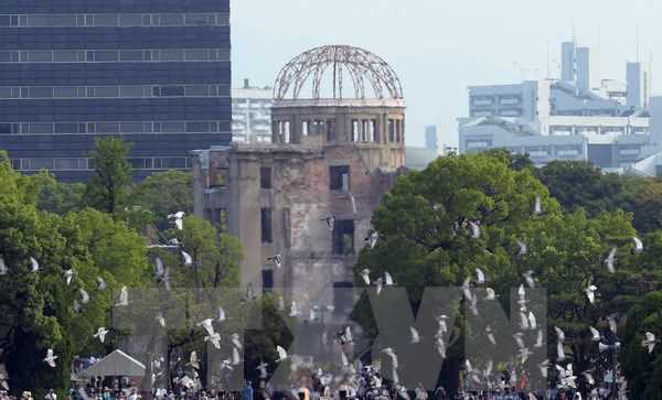 H&agrave;ng chục nước dự lễ tưởng niệm 72 năm thảm họa bom nguy&ecirc;n tử ở Nhật