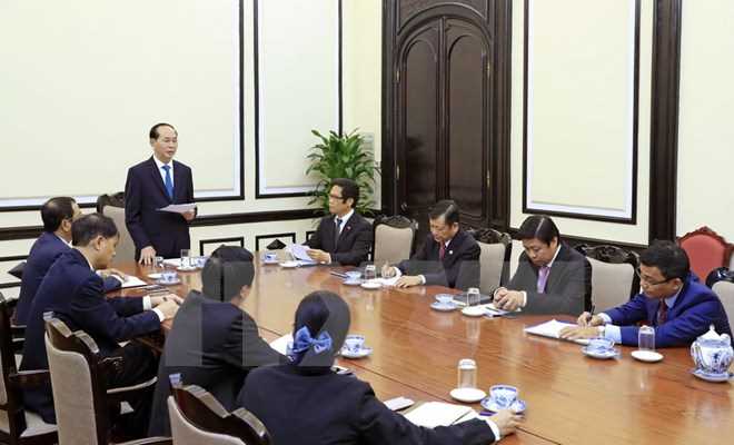 Chủ tịch nước l&agrave;m việc với Hội đồng Tư vấn kinh doanh APEC