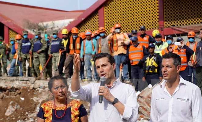 61 người chết vì động đất, Tổng thống Mexico tuyên bố quốc tang