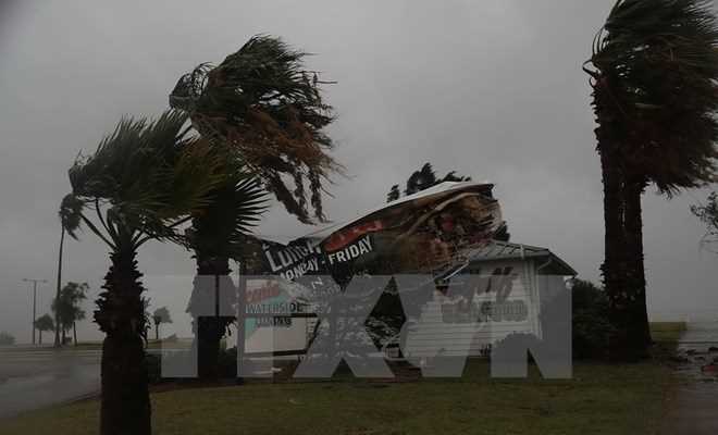 Mỹ: Siêu bão Harvey tràn vào Texas làm nhiều người thương vong