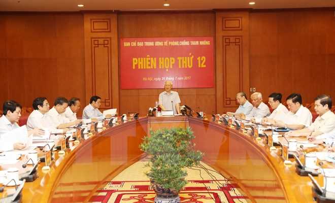 Phi&ecirc;n họp thứ 12, Ban Chỉ đạo Trung ương về ph&ograve;ng, chống tham nhũng