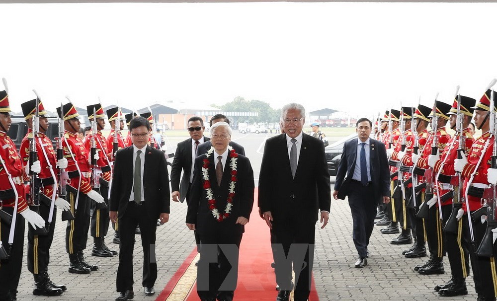 Hoạt động của Tổng B&iacute; thư Nguyễn Ph&uacute; Trọng tại Cộng h&ograve;a Indonesia