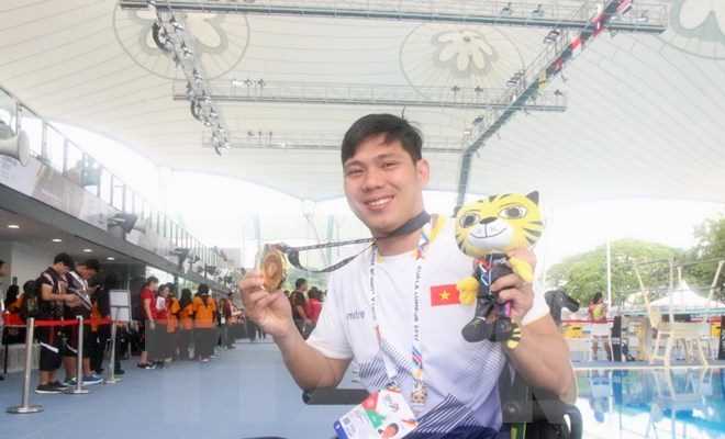 Đoàn Việt Nam thiết lập nhiều kỷ lục mới ở ASEAN Para Games
